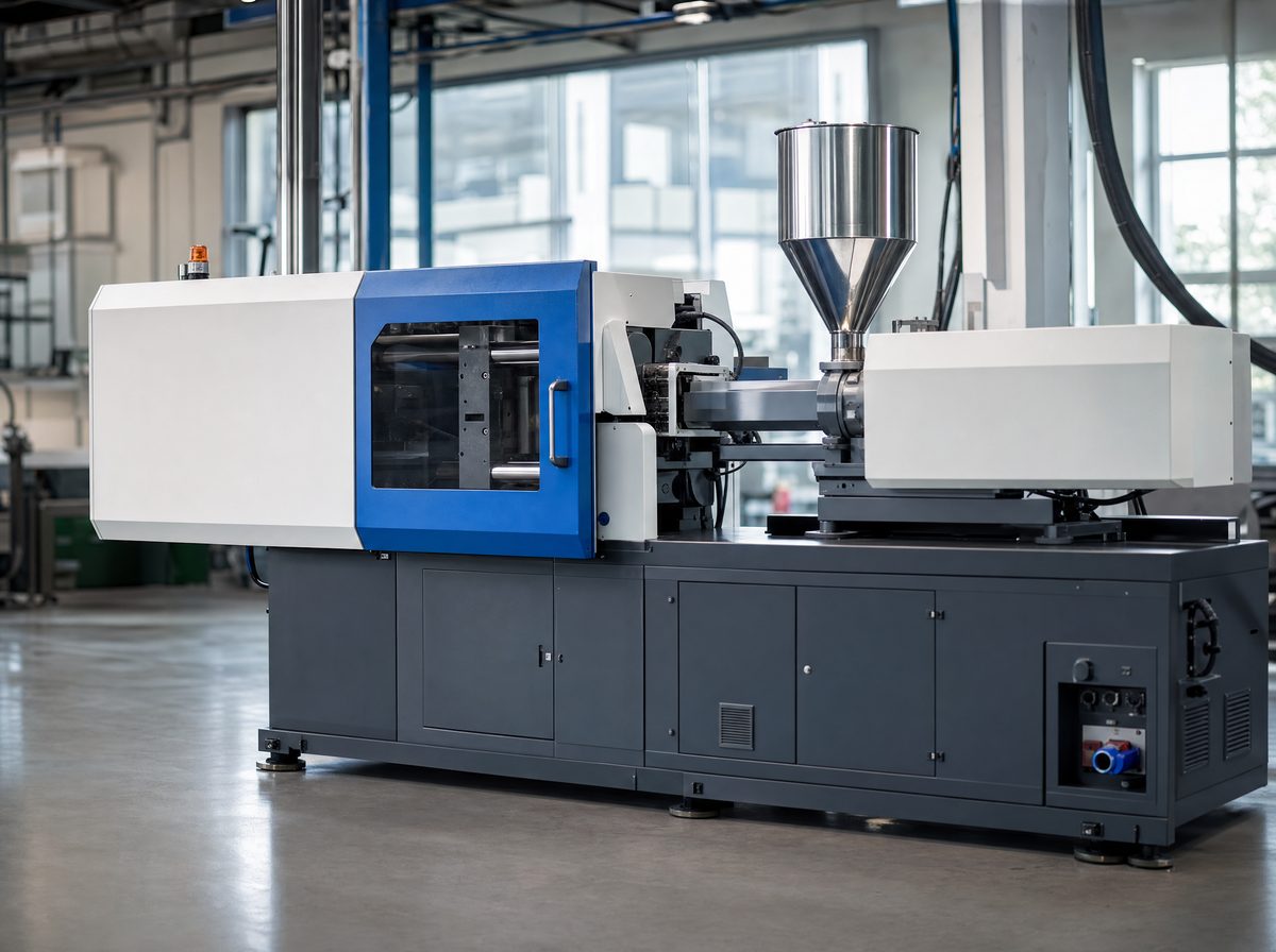 Plastic injection moulding machine at our Haverhill facility