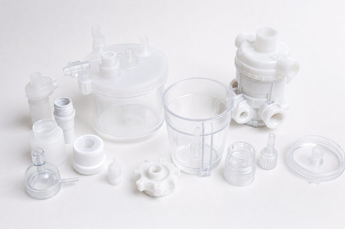 Hygienic food-grade plastic moulded components